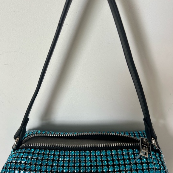 Forever & Forever Mini Blue Crystal Crossbody Square bag - Picture 5 of 7